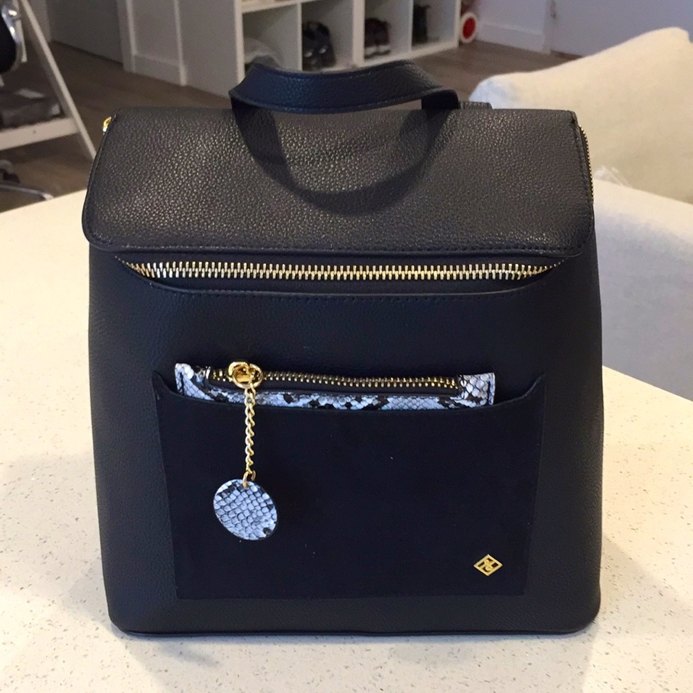 NWT black backpack Call It Spring faux leather